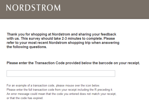 Nordstrom Survey