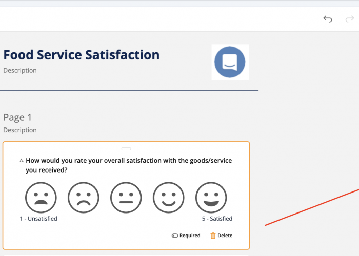 Food Service Survey Example