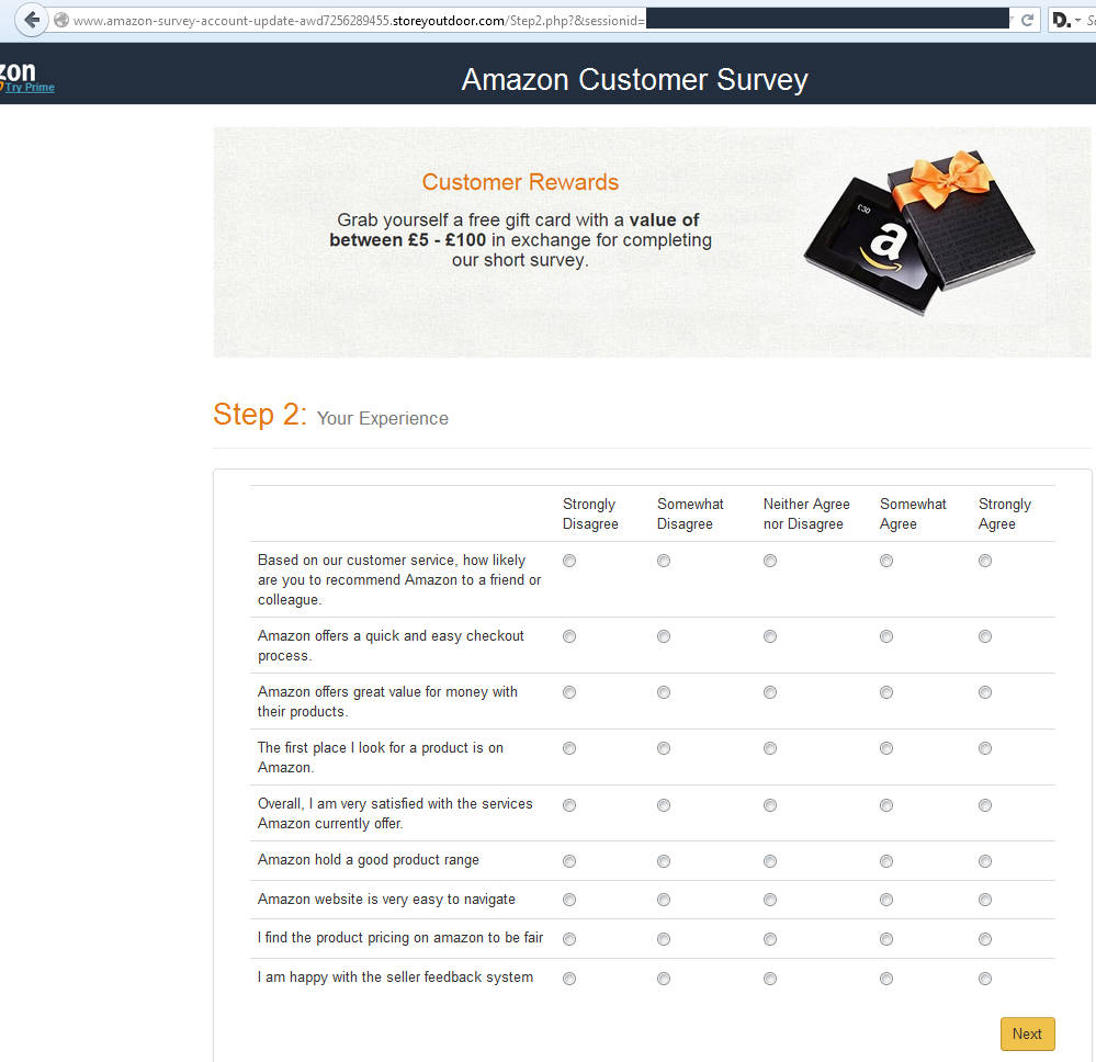 Amazon Customer Survey