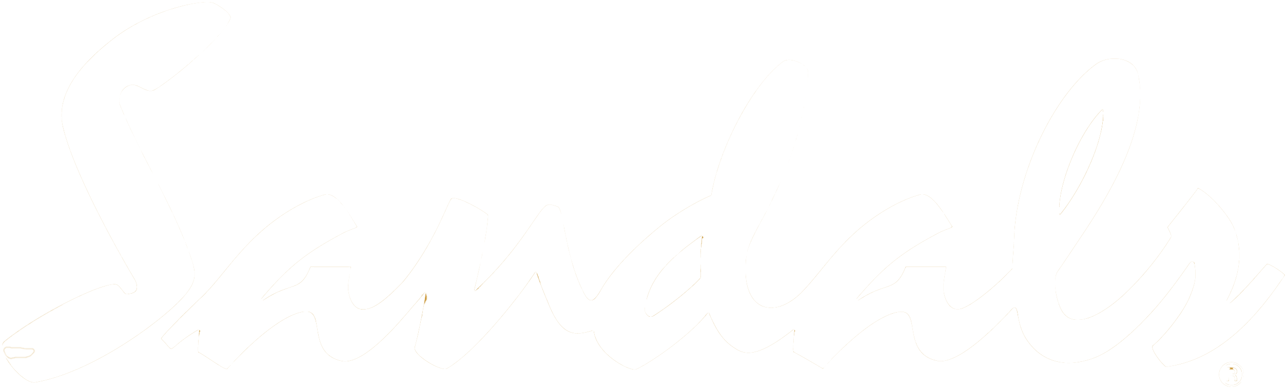 Sandals Logo White